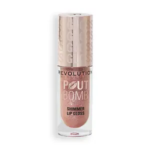 Revolution Beauty Pout Bomb Shimmer Lip Gloss Glimmer Nude
