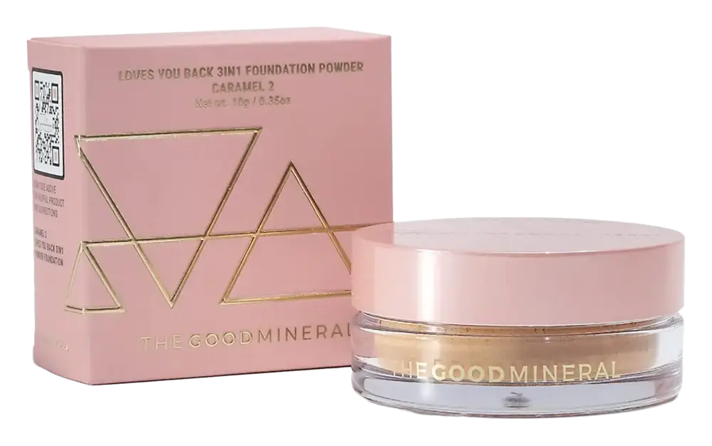 The Good Mineral Loves You Back 3In1 - Powder Foundation Caramel 2