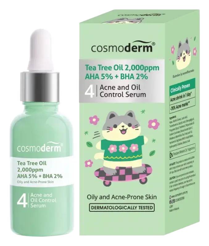 Cosmoderm Tea Tree Oil Refining Oil Control Serum
