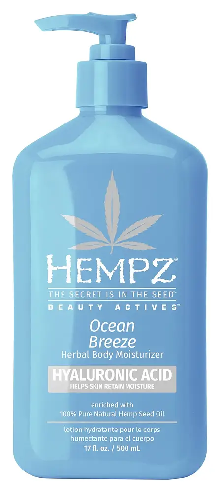 Hempz Beauty Actives Ocean Breeze Herbal Body Moisturizer With Hyaluronic Acid