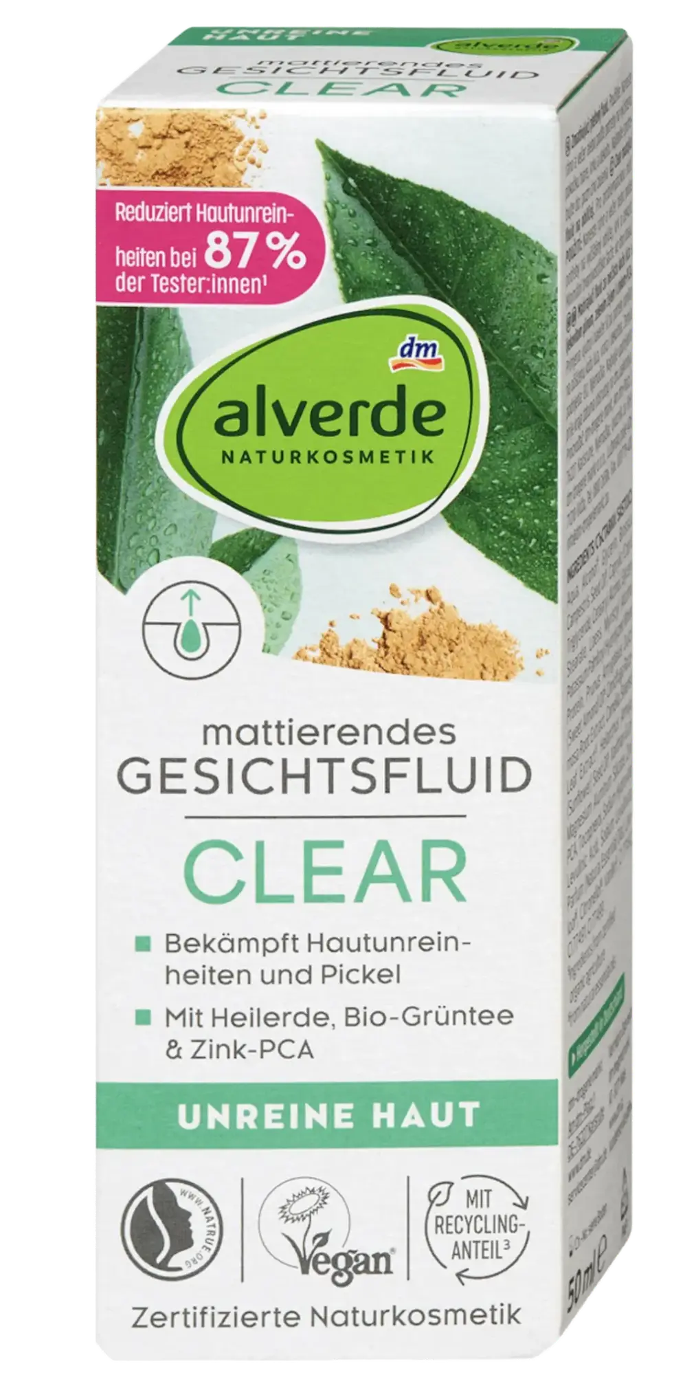 Alverde Naturkosmetik Gesichtsfluid Clear