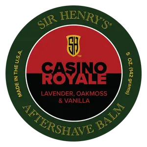 Sir Henry's Aftershave Balm Casino Royale Lavender, Oakmoss, & Vanilla