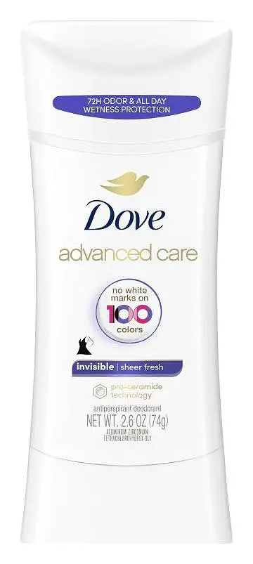 Dove Advanced Care Invisible Antiperspirant Deodorant Stick Sheer Fresh