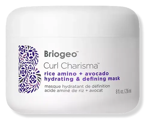 BrioGeo Curl Charisma Rice Amino + Avocado Hydrating & Defining Hair Mask