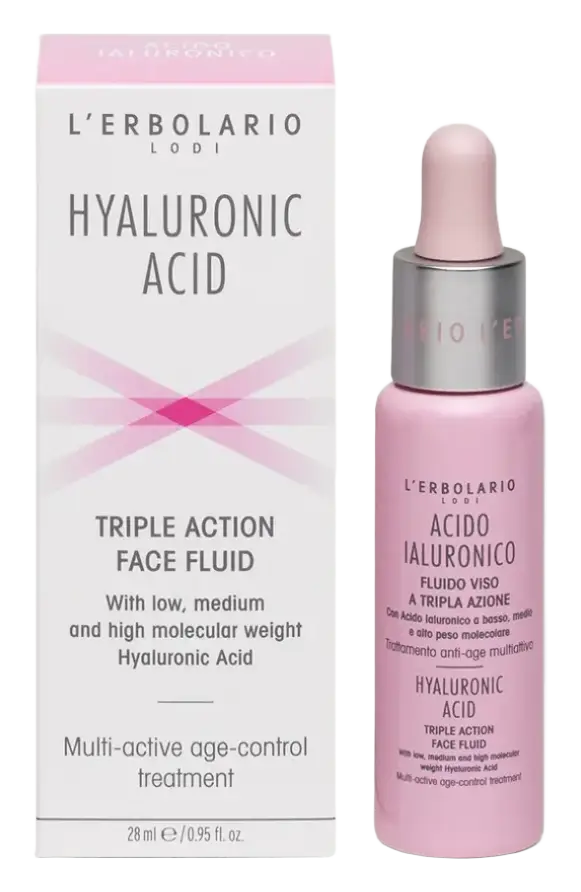 L'Erbolario Hyaluronic Acid Triple Action Face Fluid