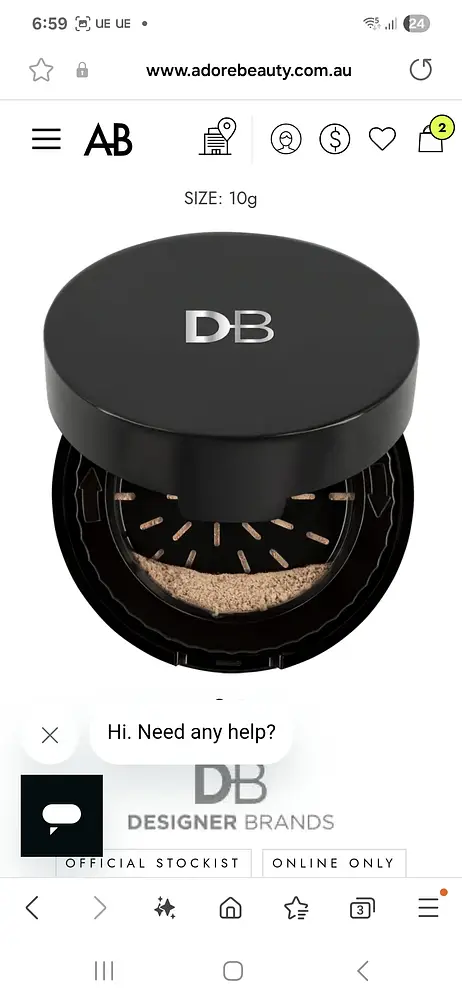 DB Cosmetics Natural Ground Minerals