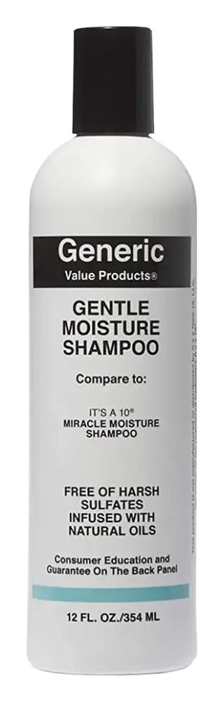 Generic Value Products Gentle Moisture Shampoo Compare to It's a 10 Miracle Moisture Shampoo
