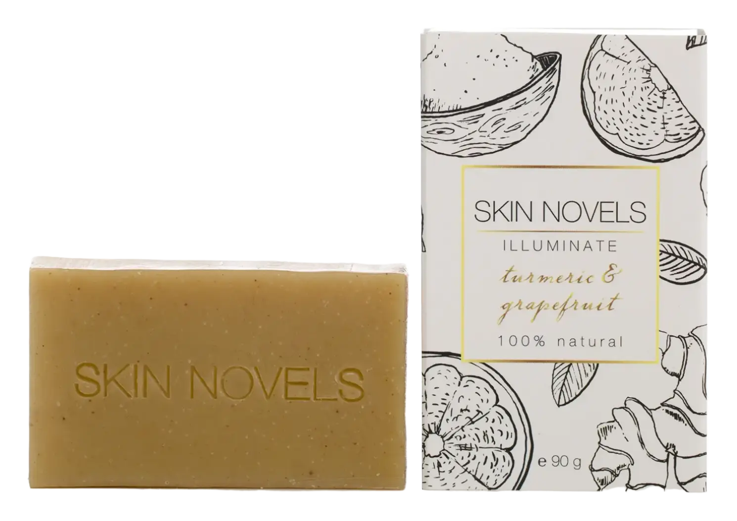 Skin Novels Illuminate Turmeric & Grapefruit Natural Soap