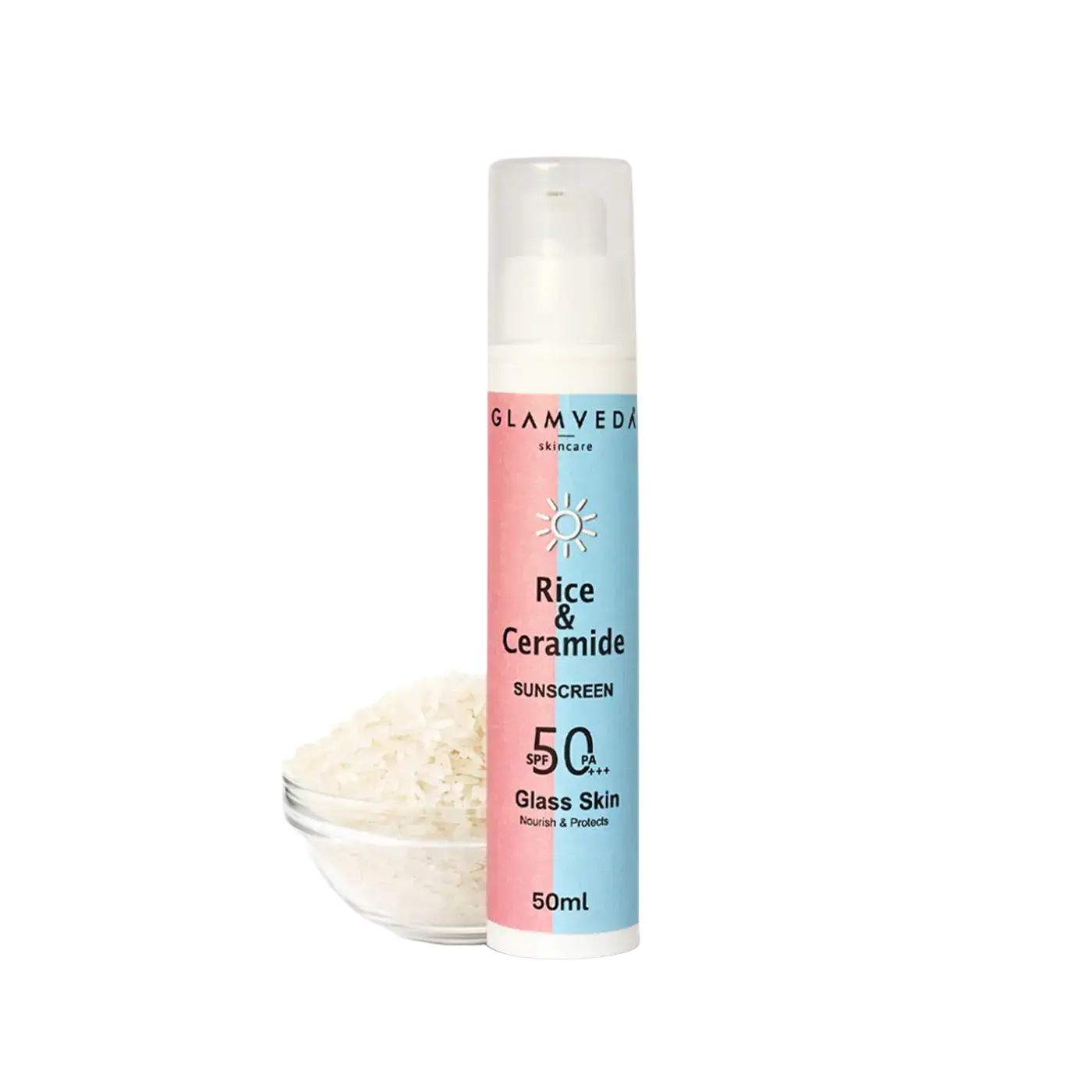 Glamveda Rice & Ceramide Sunscreen SPF 50 PA+++