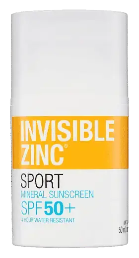 Invisible Zinc Sport Mineral Sunscreen SPF 50+