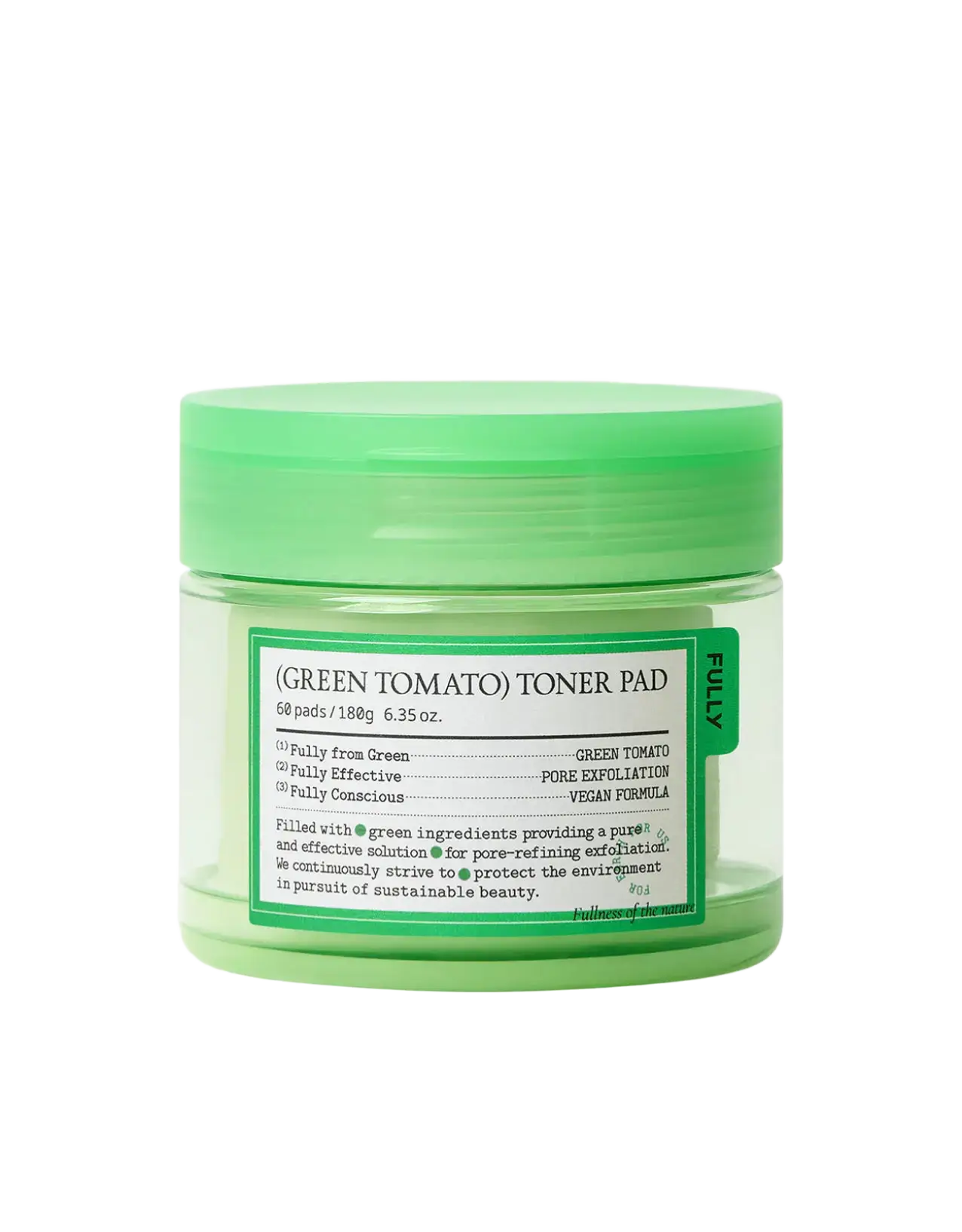 Fully Green Tomato Toner Pad