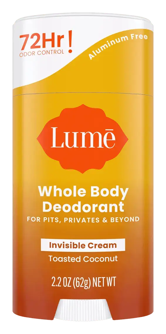 Lume Whole Body Deodorant Invisible Cream Stick Toasted Coconut