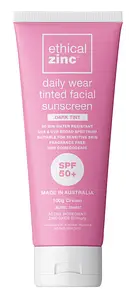Ethical Zinc Daily Wear Tinted Facial Sunscreen SPF 50+ Dark Tint