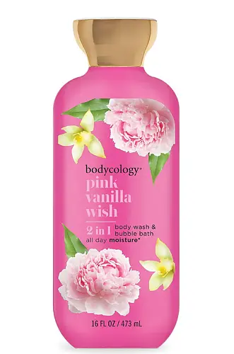 Bodycology 2 In 1 Body Wash & Bubble Bath Pink Vanilla Wish