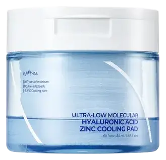 Isntree Ultra-Low Molecular Hyaluronic Acid Zinc Cooling Pad