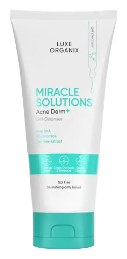 Luxe Organix Miracle Solutions Acne Derm + Gel Cleanser