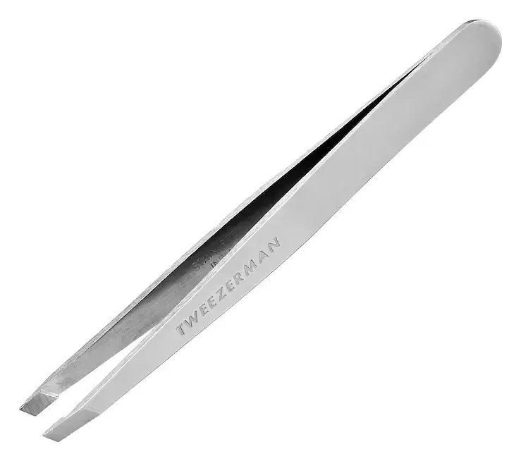 Tweezerman Stainless Steel Slant Tweezer Silver