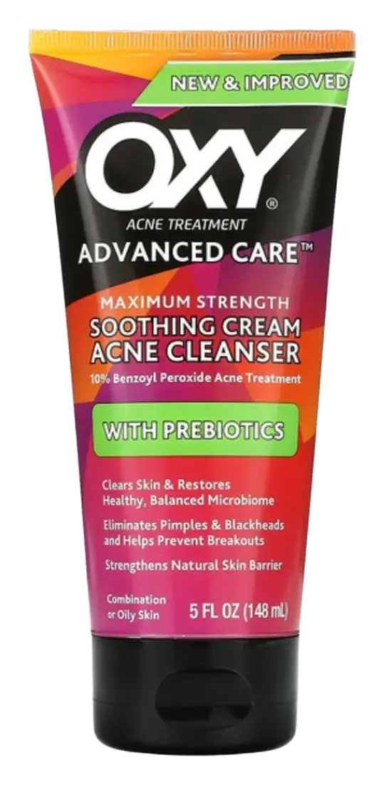 Oxy Soothing Cream Acne Cleanser with Prebiotics