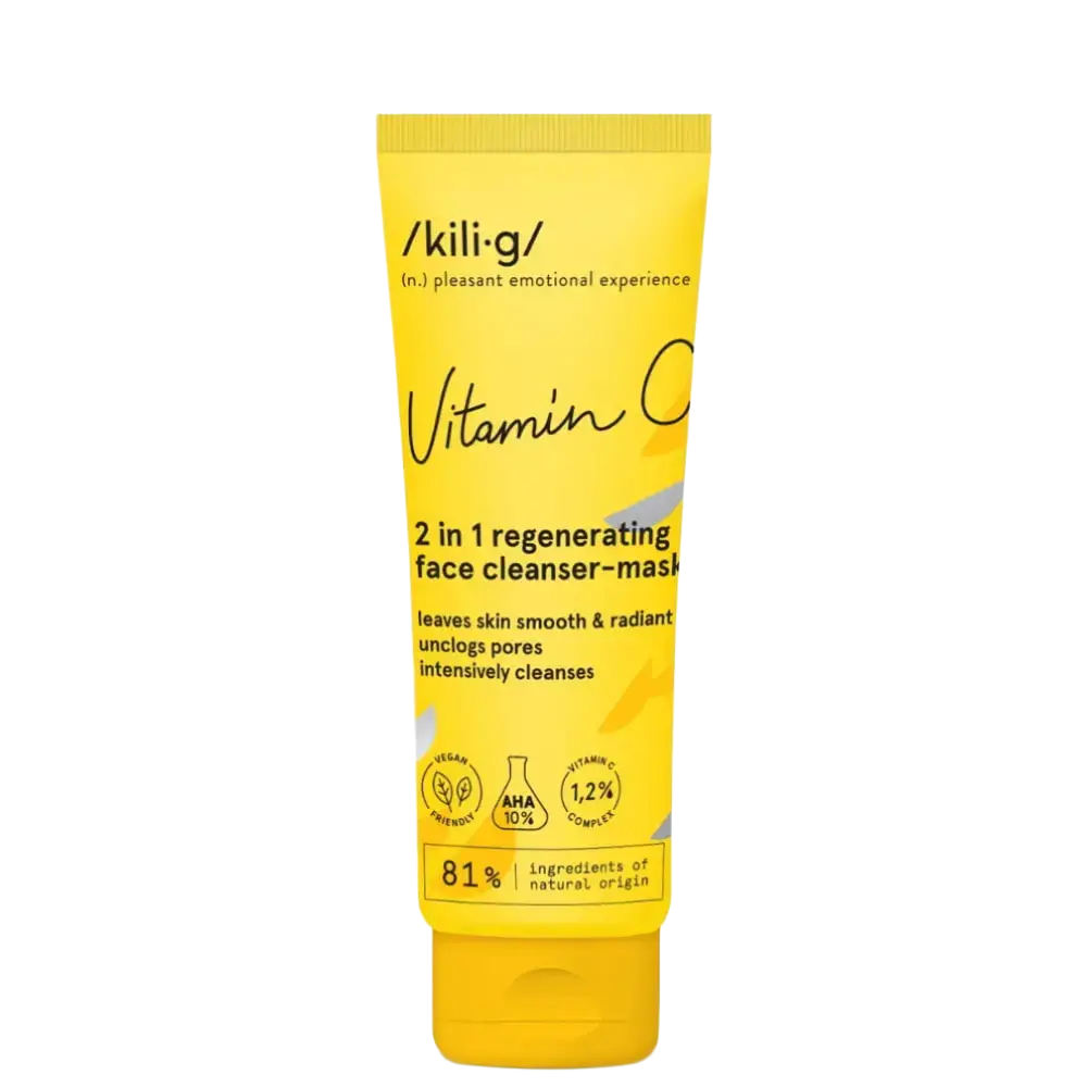 /Kili•g/ Vitamin C 2 In 1 Regenerating Face Cleanser – Mask