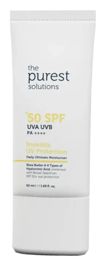The Purest Solutions Invisible UV Protection - Daily Intensive Moisturizer SPF 50+