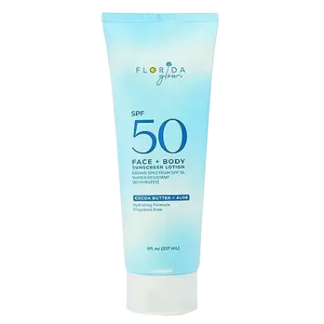 Florida Glow Face + Body Sunscreen Lotion SPF 50