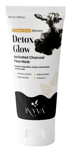 INYVA Detox Glow Activated Charcoal Face Mask