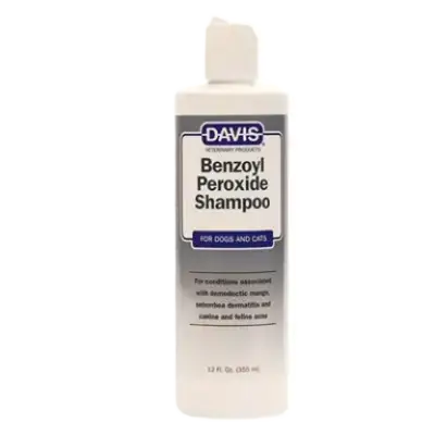 Davis Benzoyl Peroxide Medicated Shampoo for Dogs and Cats