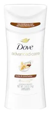 Dove Advanced Care Antiperspirant Deodorant Stick Vanilla & Cocoa Butter