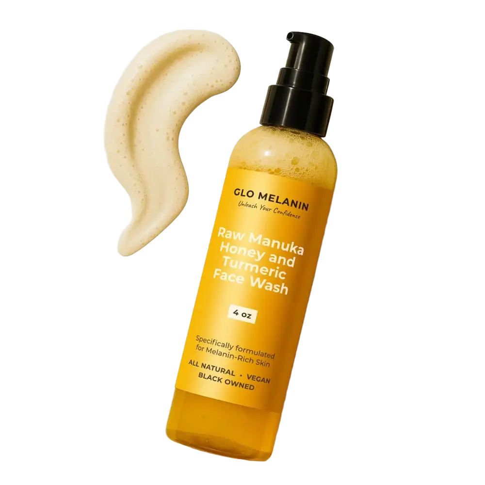 Glo Melanin Raw Manuka Honey And Turmeric Face Wash