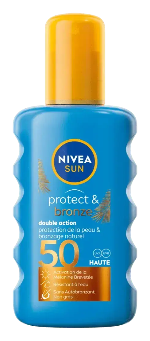 Nivea Protect & Bronze Double Action Tan Activator Sun Spray SPF 50