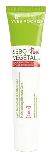 Yves Rocher Sebo Pure Végétal Moisturizing Blemish Care 4–in–1 with Salicylic Acid