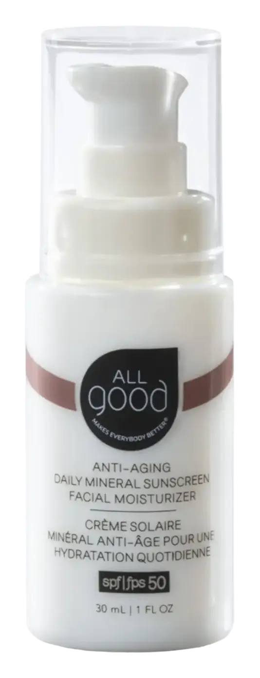 All Good Anti-Aging Daily Mineral Sunscreen Facial Moisturizer SPF 50