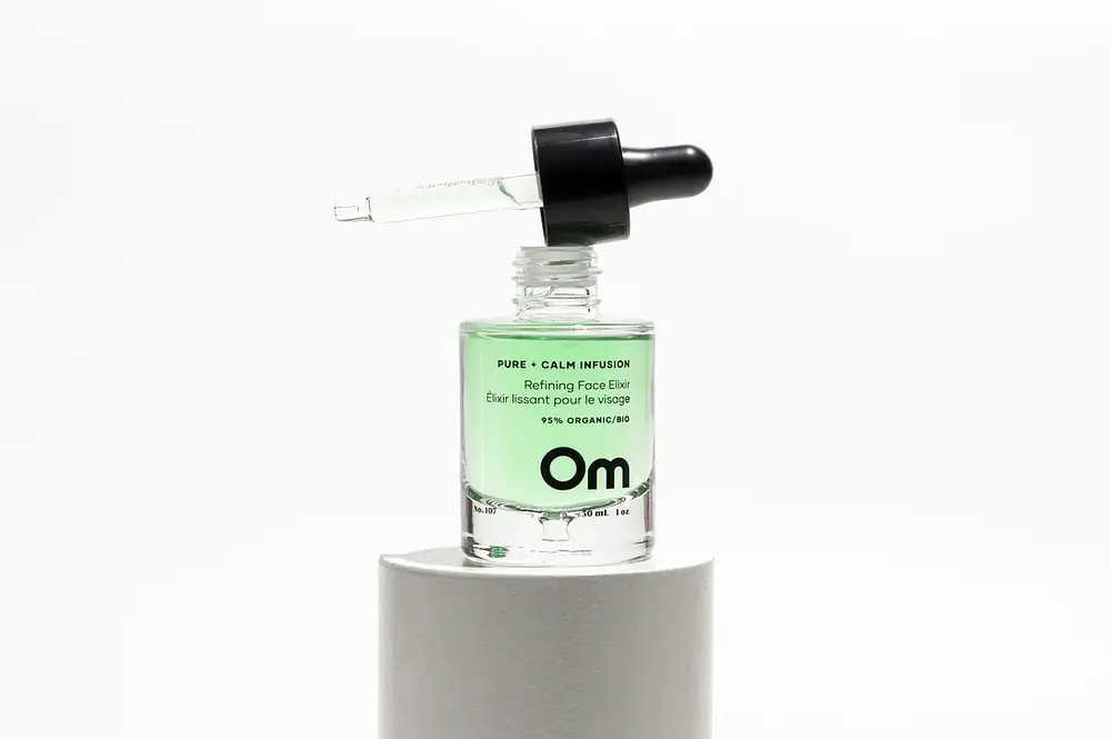 OM Organics Pure + Calm Infusion Refining Face Elixir