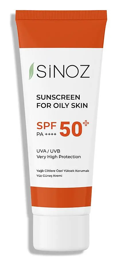 Sinoz Yağlı Ciltlere Özel Aydınlatıcı Yüksek Korumalı Yüz Güneş Kremi SPF50+ / PA++++