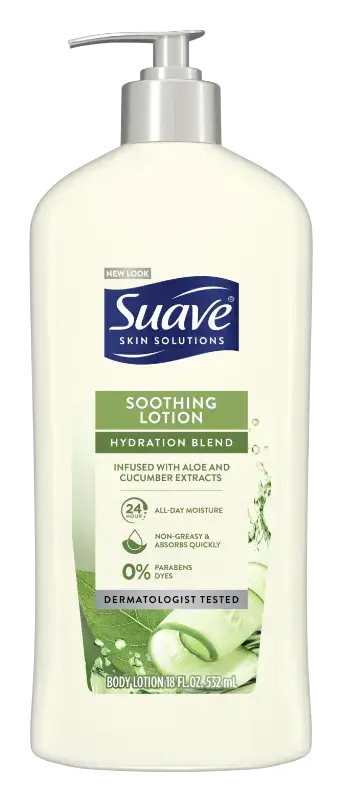 Suave Soothing Lotion Hydration Blend With Aloe & Cucumber Extracts