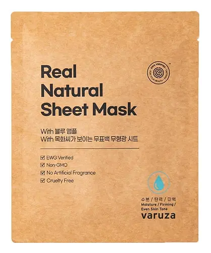 VARUZA Real Natural Sheet Mask With Blue Ampoule