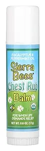 Sierra Bees Chest Rub Balm Stick, Eucalyptus & Peppermint