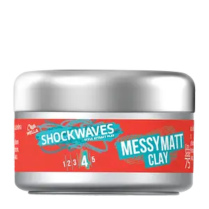 Wella Shockwaves Messy Matt Clay
