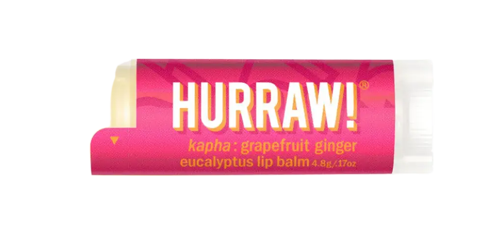 Hurraw! Ayurvedic Lip Balm Kapha: Grapefruit Ginger Eucalyptus