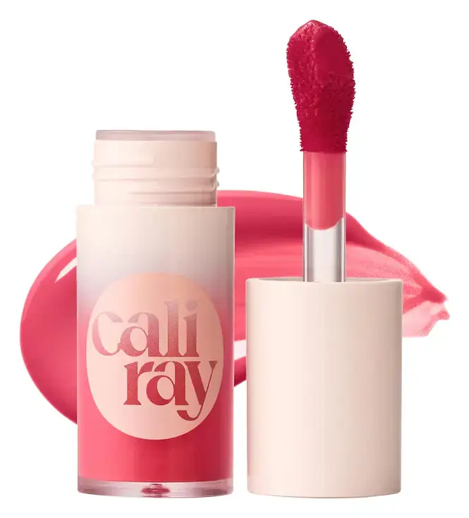 Caliray Socal Superbloom Lip + Cheek Tint Soft Stain Blush Heat Wave - sheer bright pink