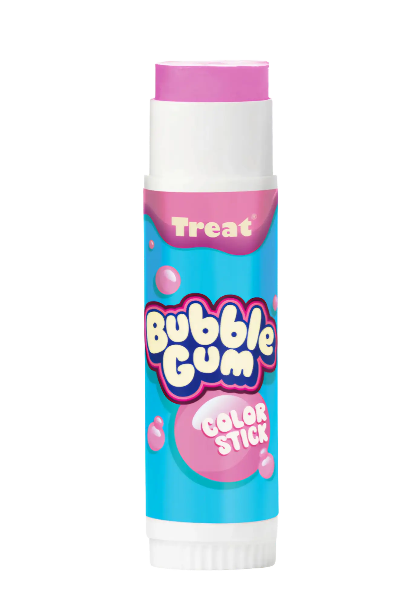 Treat Beauty Tinted Jumbo Lip Balm Bubble Gum Color Stick