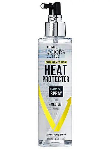 Kiss Colors & Care Anti-Reversion Heat Protector Hair Oil Spray