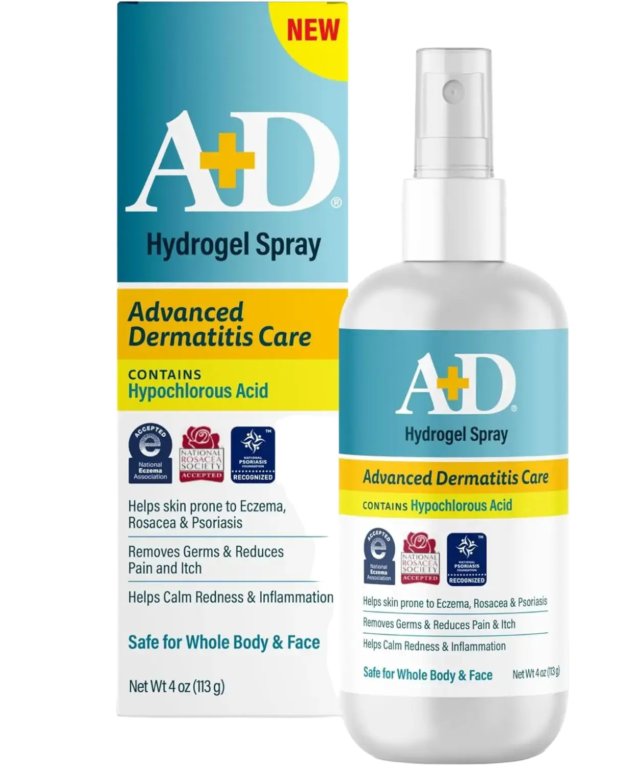 A+D Advanced Dermatitis Care Hydrogel Spray