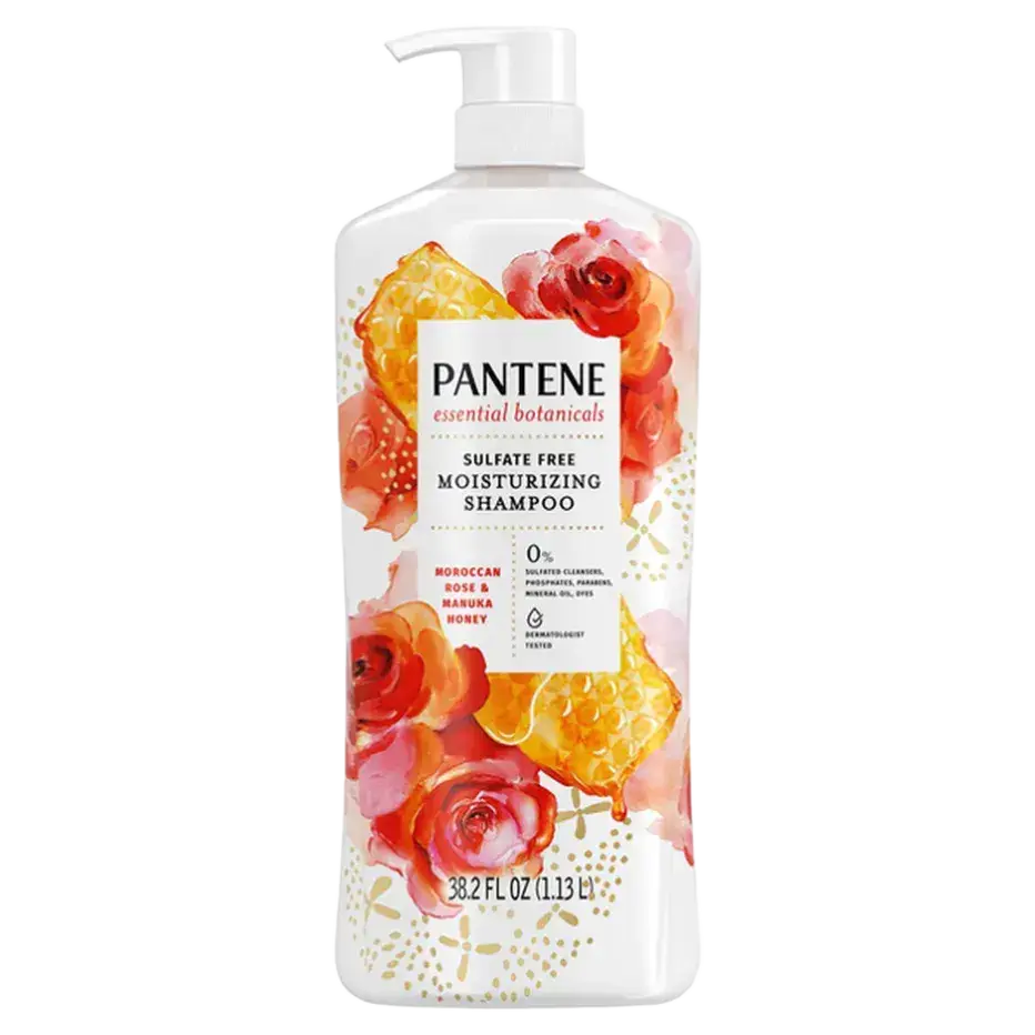 Pantene Essential Botanicals Moroccan Rose & Manuka Honey Moisturizing Shampoo
