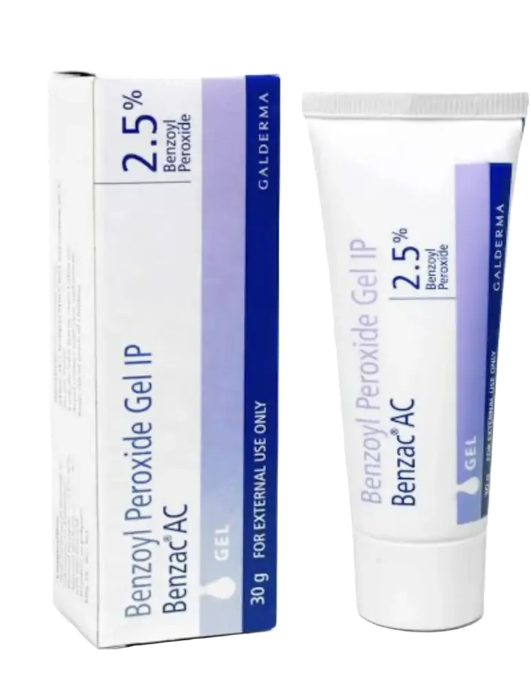 Benzac Benzoyl Peroxide Gel IP 2.5% India