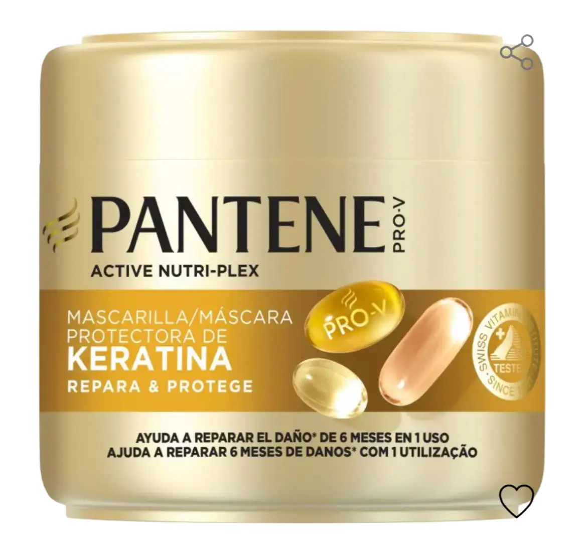 Pantene Pro-V Active Nutri-Plex Repara & Protege Mascarilla Capilar Keratina Spain