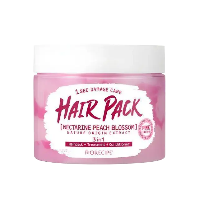 MACQUEEN Biorecipe 1 Sec Damage Care Hair Pack Pink Nectarine Peach Blossom