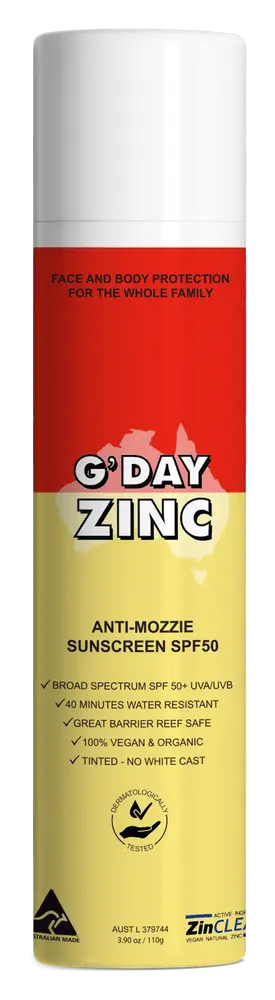 G'Day Zinc Anti-Mozzie Sunscreen SPF 50