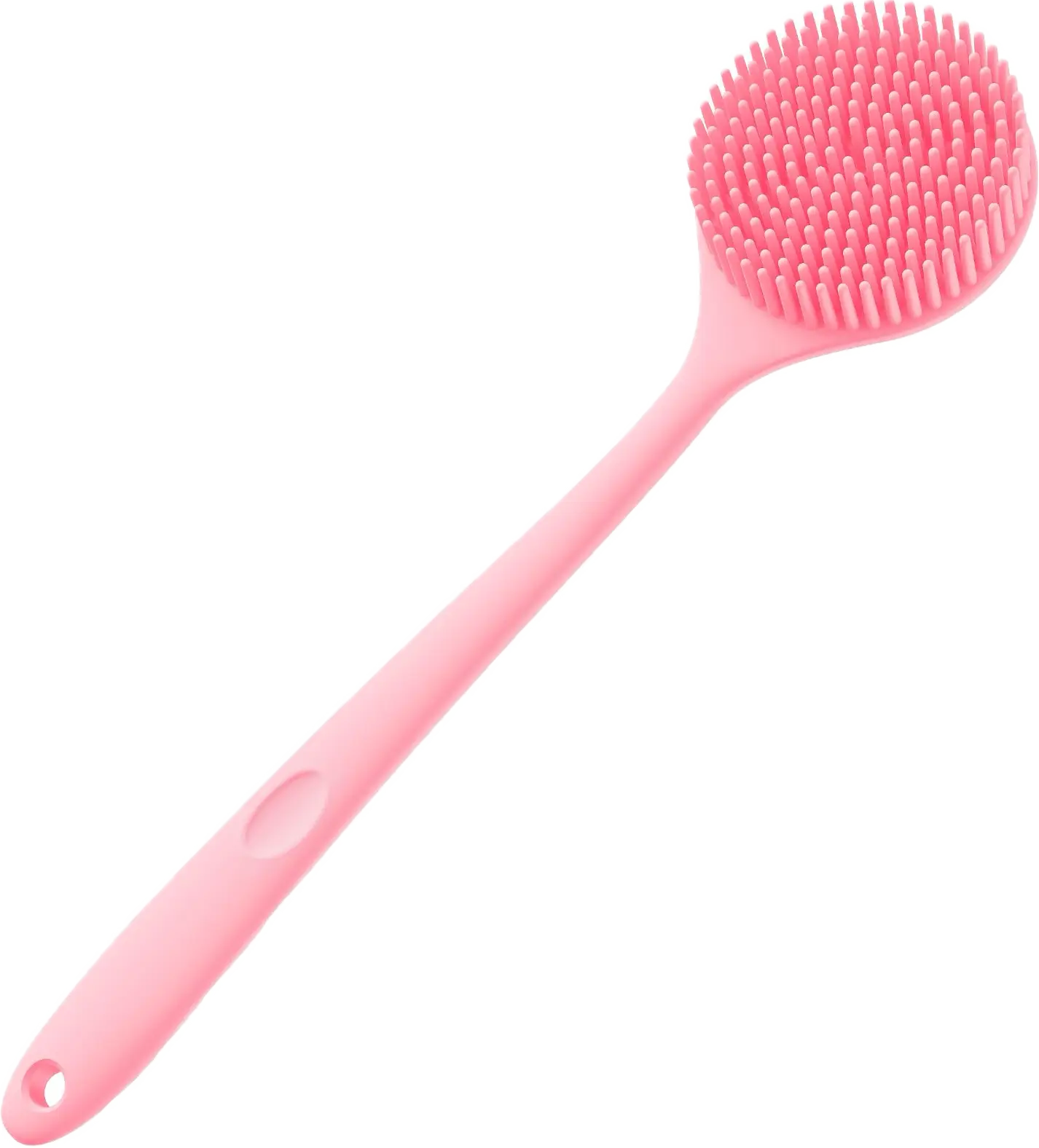 Manmihealth Thick Bristles Silicone Back Scrubber Pink