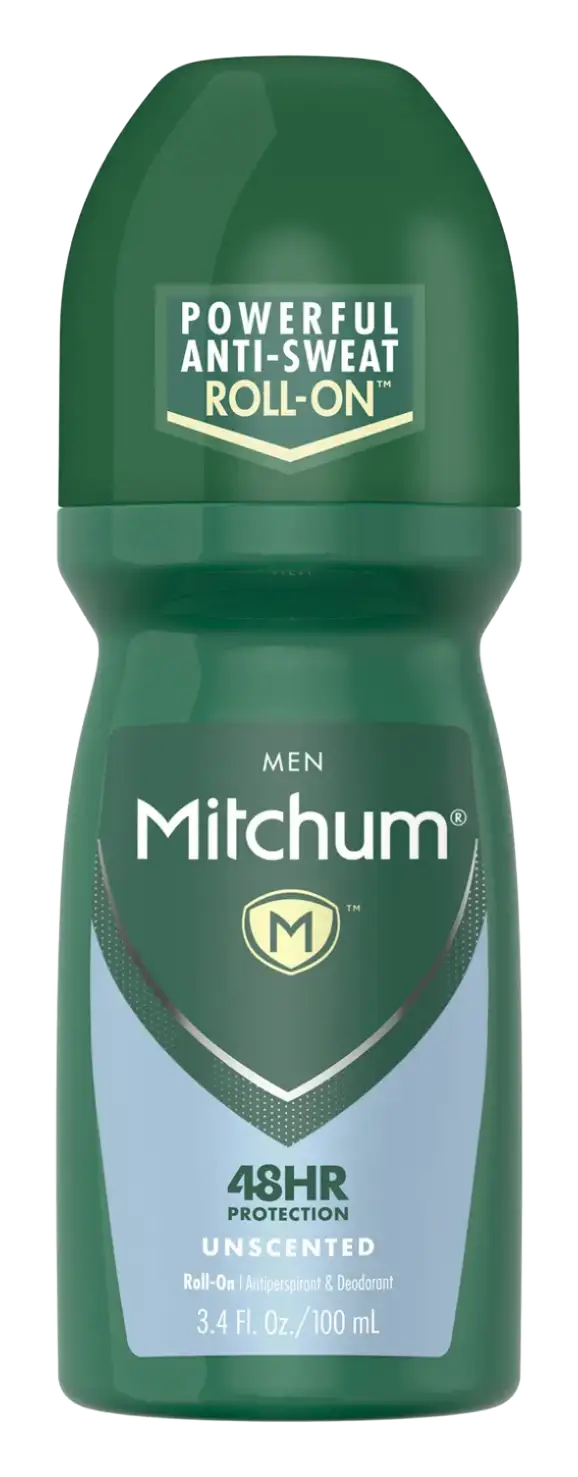 Mitchum Men's Roll On Unscented Deodorant